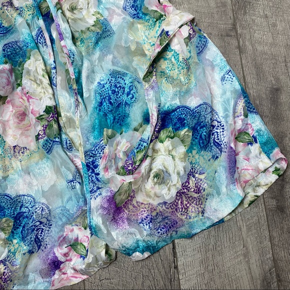 Vintage made in USA floral kimono large - Picture 5 of 5